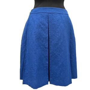 Brookes Brothers Red Fleece Blue Pleated Skirt Sz 10